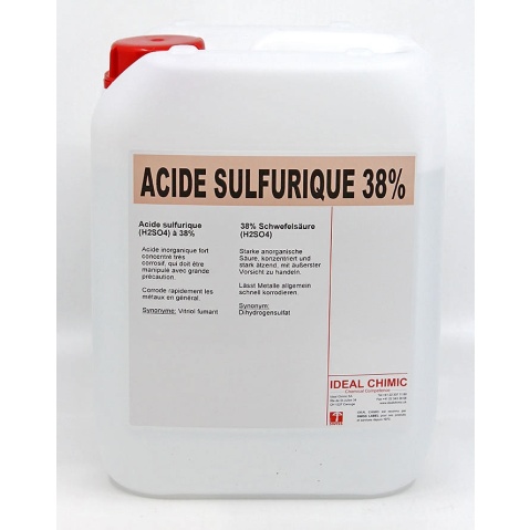 Acide sulfurique, achat d'acide sulfurique concentré 35-38 %